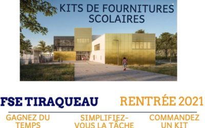 COMMANDE DE KITS DE FOURNITURES SCOLAIRES RENTRÉE 2021