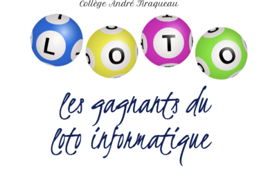 LE NOM DES GAGNANTS DU LOTO INFORMATIQUE