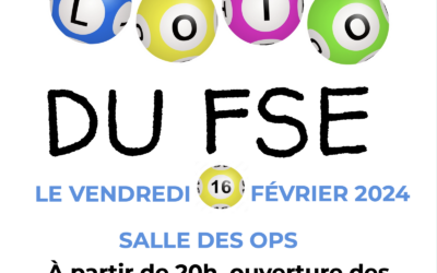 LOTO DU FSE LE VENDREDI 16 FÉVRIER 2024